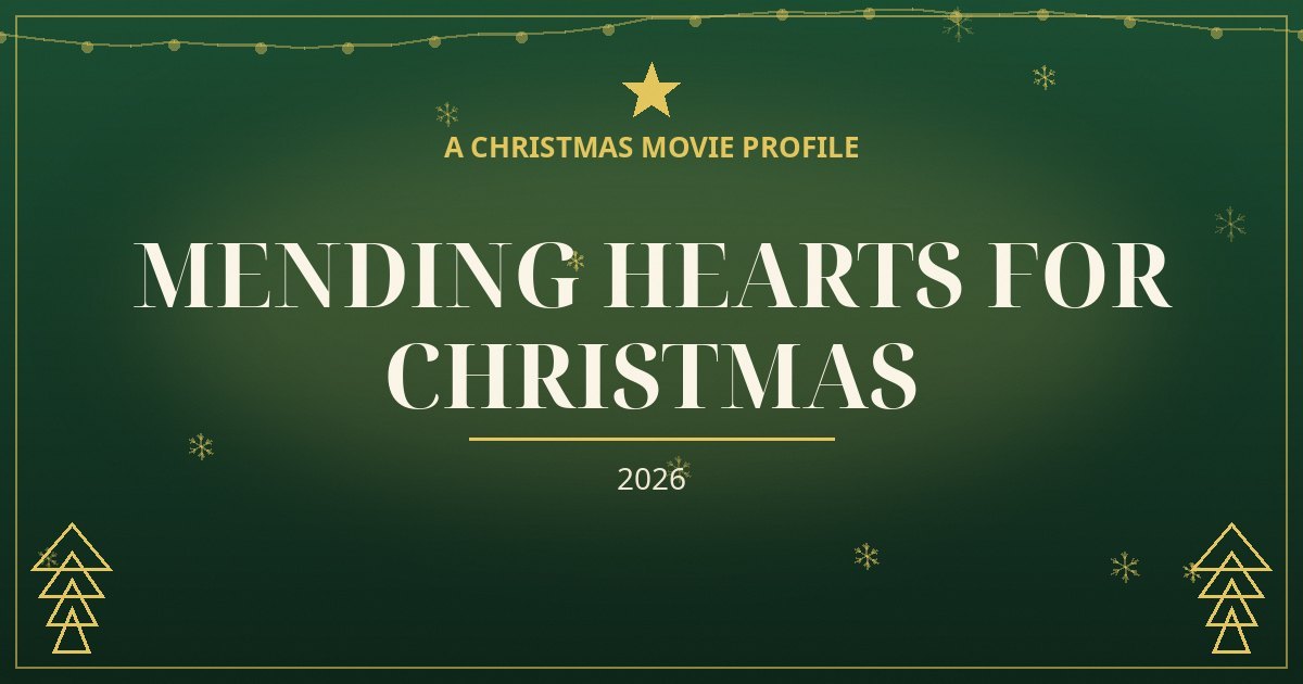 Mending Hearts for Christmas — original designed title card art