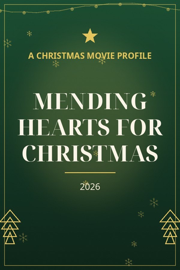 Mending Hearts for Christmas — designed title card art