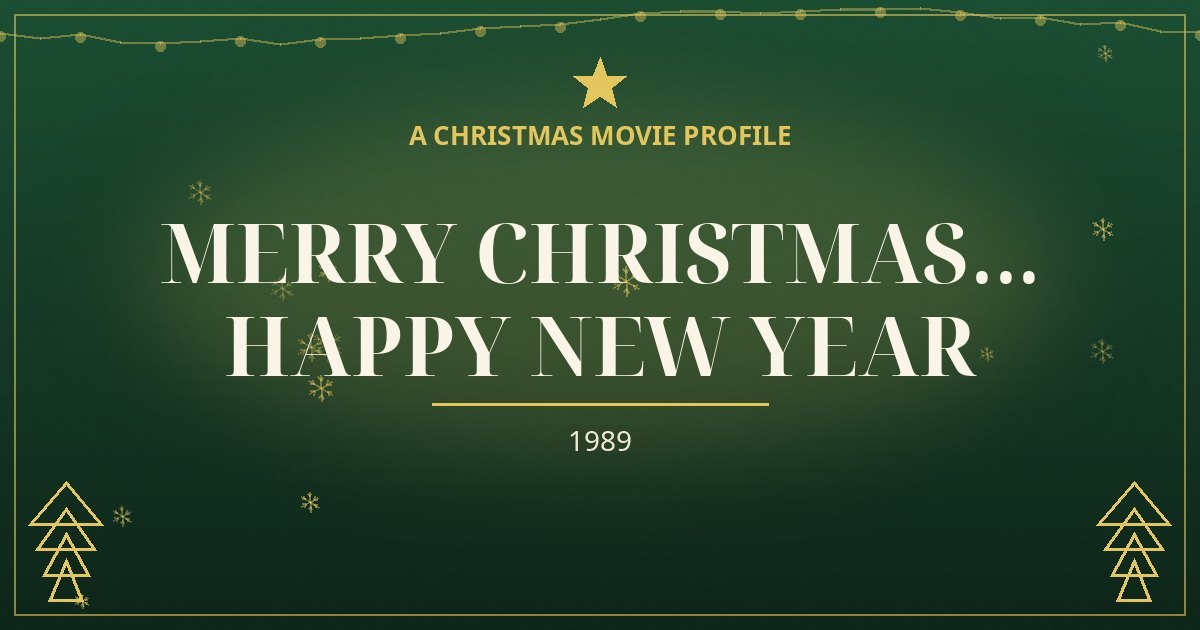 Merry Christmas... Happy New Year — original designed title card art