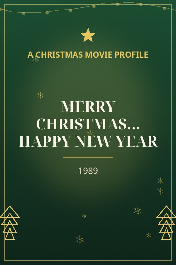 Merry Christmas... Happy New Year — designed title card art