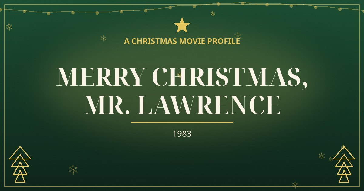 Merry Christmas, Mr. Lawrence — original designed title card art