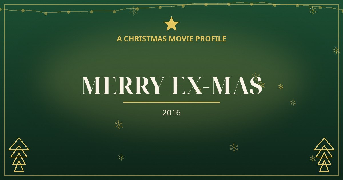 Merry Ex-Mas — original designed title card art