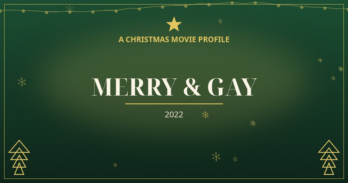 Merry & Gay — original designed title card art