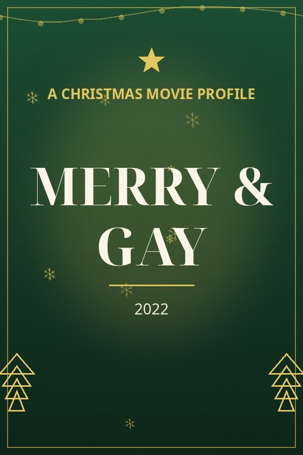 Merry & Gay — designed title card art
