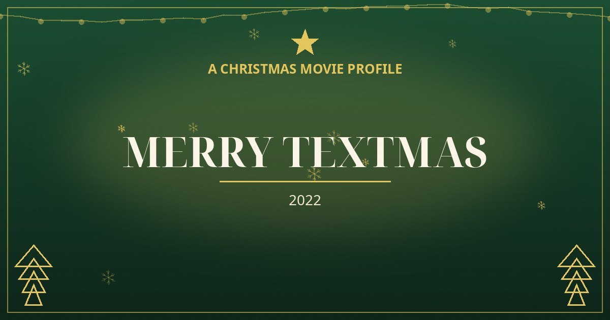 Merry Textmas — original designed title card art