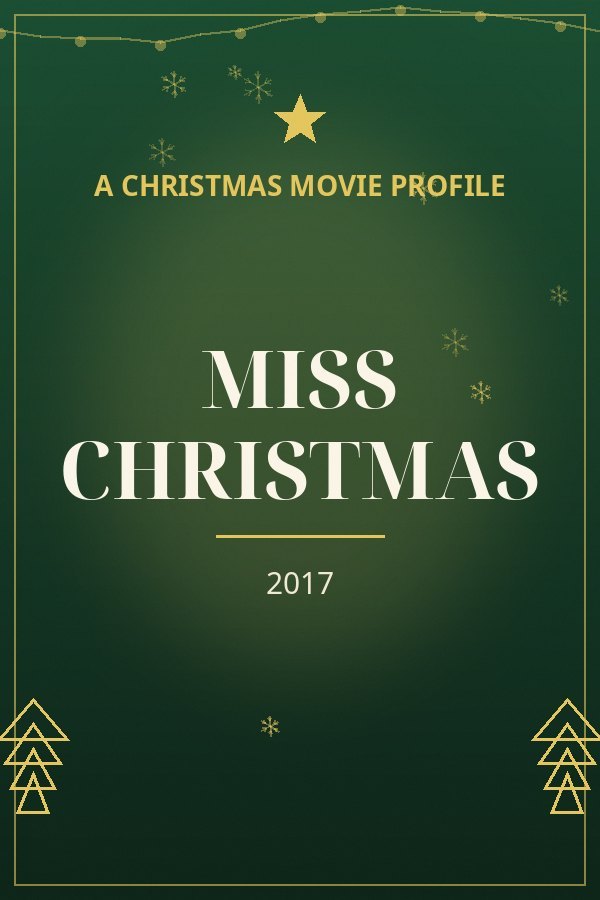 Miss Christmas — designed title card art