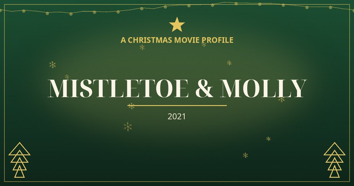 Mistletoe & Molly — original designed title card art