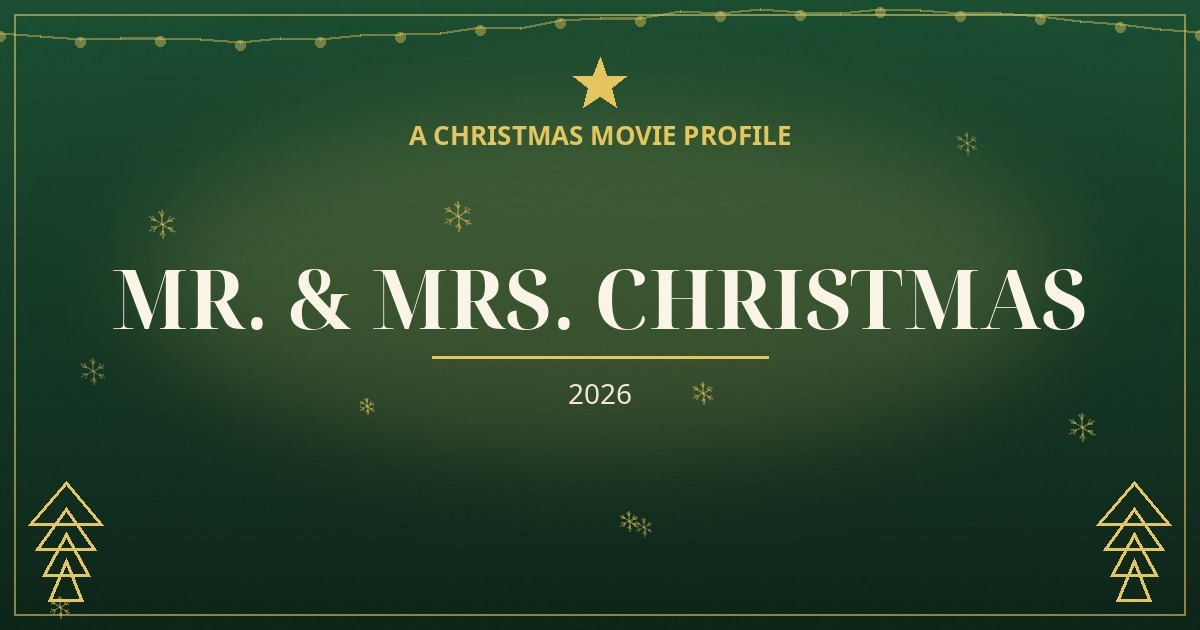 Mr. & Mrs. Christmas — original designed title card art