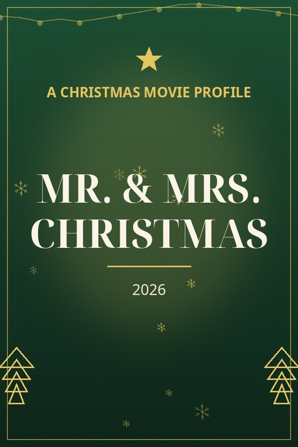 Mr. & Mrs. Christmas — designed title card art