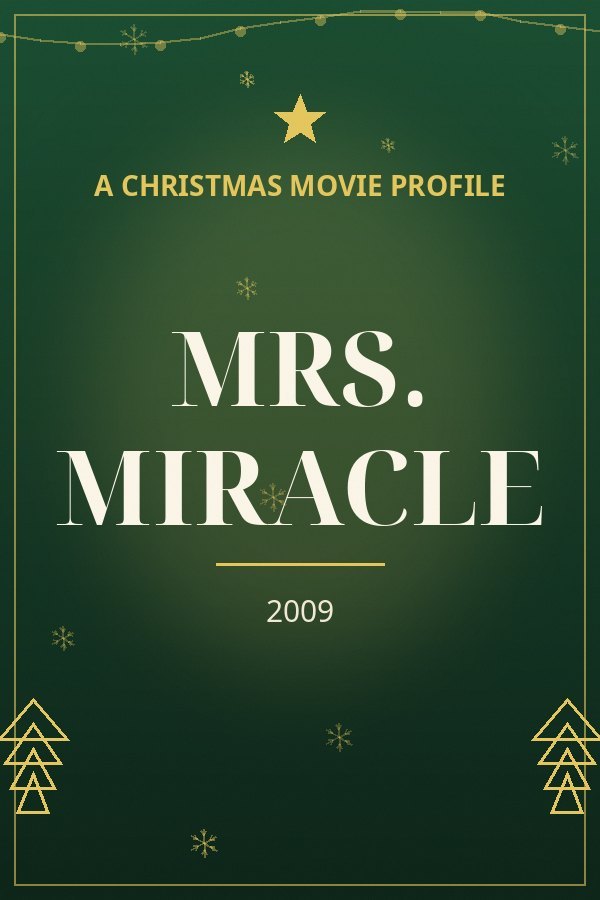 Mrs. Miracle — designed title card art