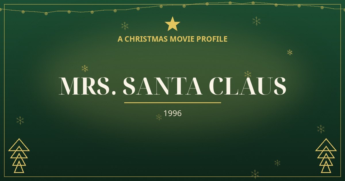 Mrs. Santa Claus — original designed title card art