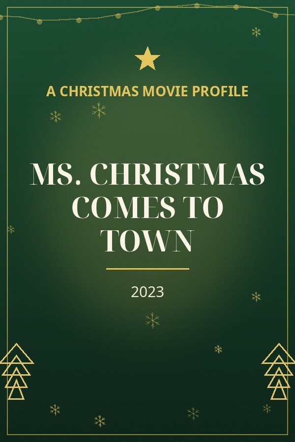 Ms. Christmas Comes to Town — designed title card art