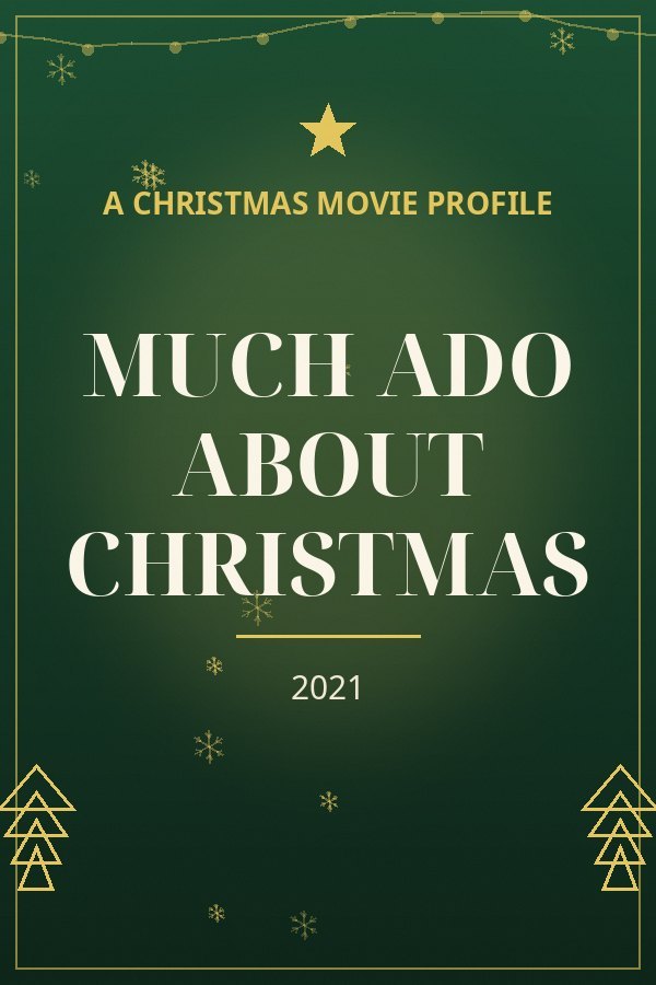 Much Ado About Christmas — designed title card art