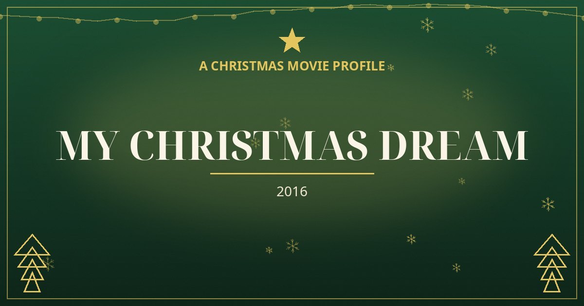 My Christmas Dream — original designed title card art
