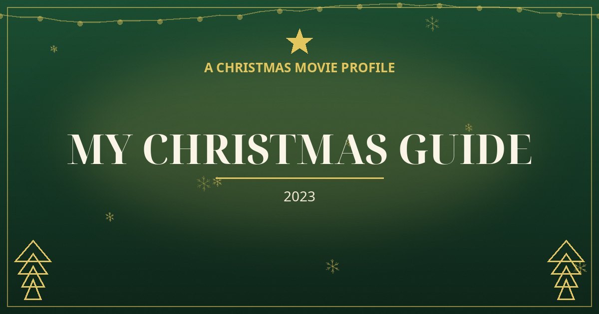 My Christmas Guide — original designed title card art