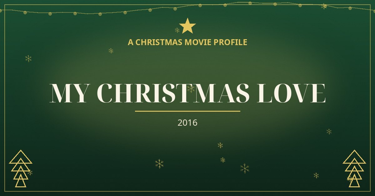 My Christmas Love — original designed title card art