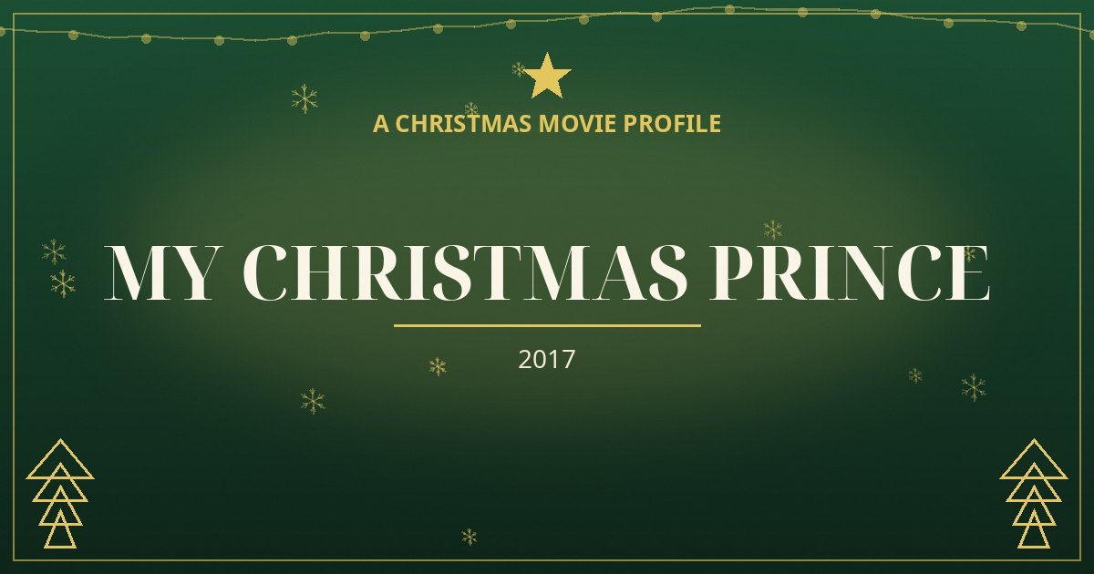My Christmas Prince — original designed title card art