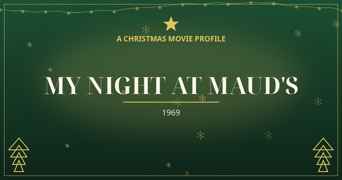 My Night at Maud's — original designed title card art