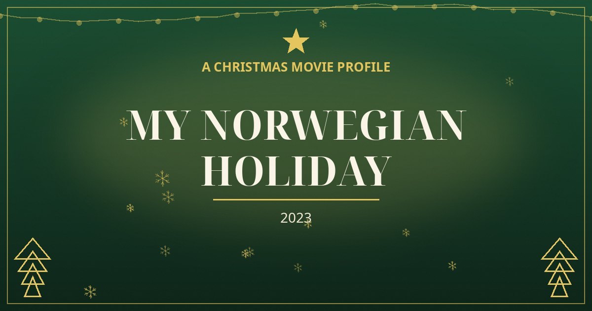 My Norwegian Holiday — original designed title card art