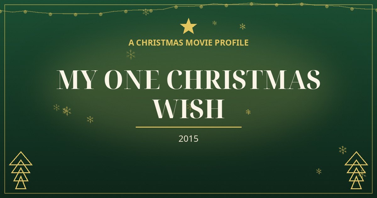 My One Christmas Wish — original designed title card art