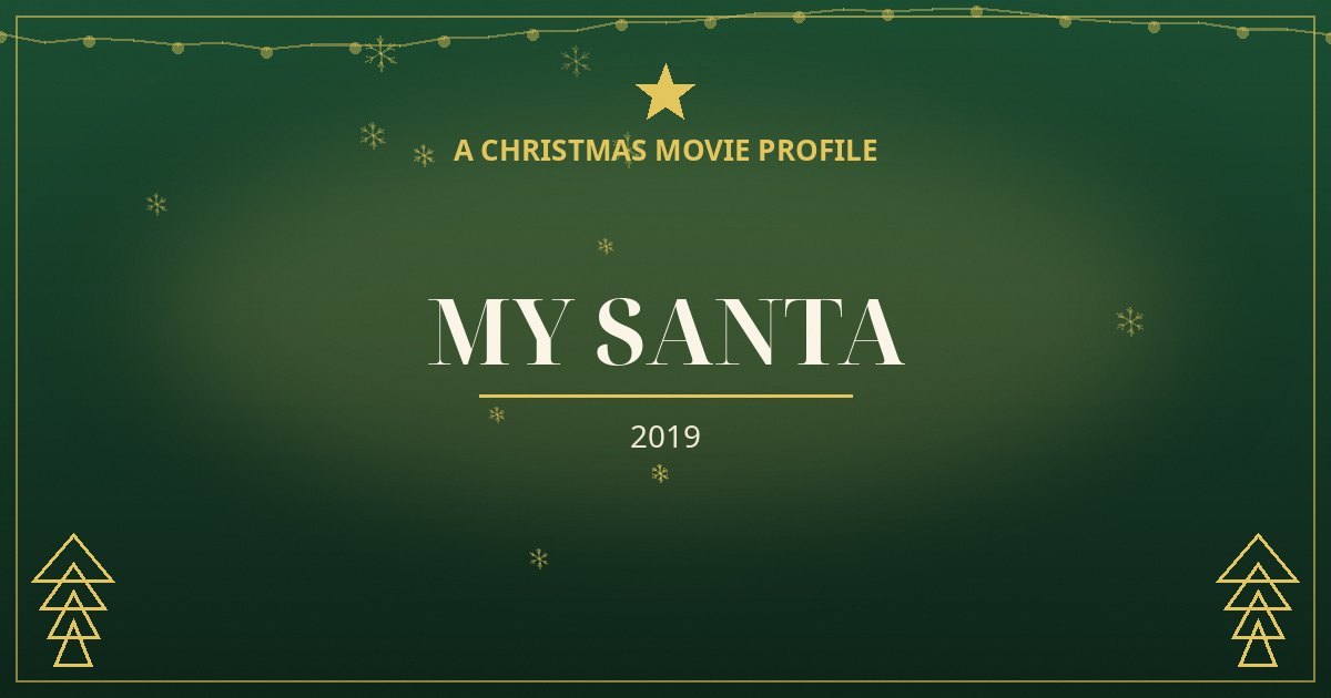 My Santa — original designed title card art