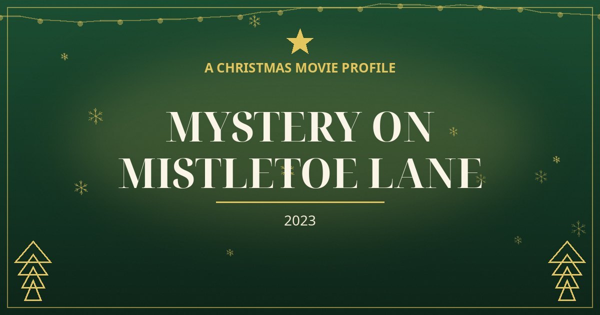 Mystery on Mistletoe Lane — original designed title card art