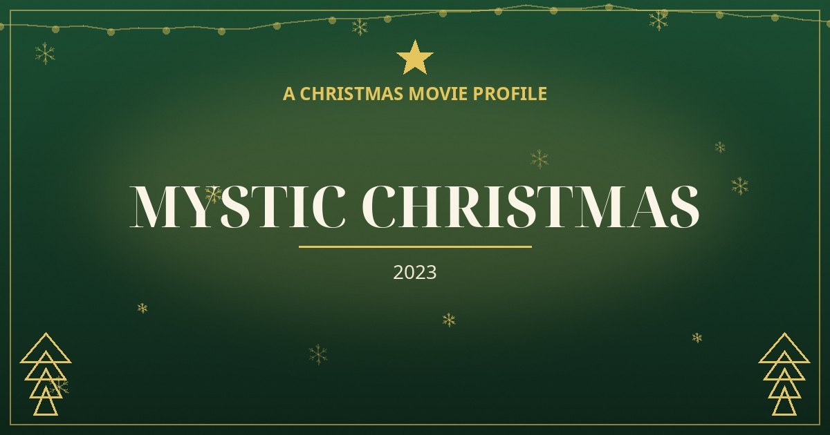 Mystic Christmas — original designed title card art