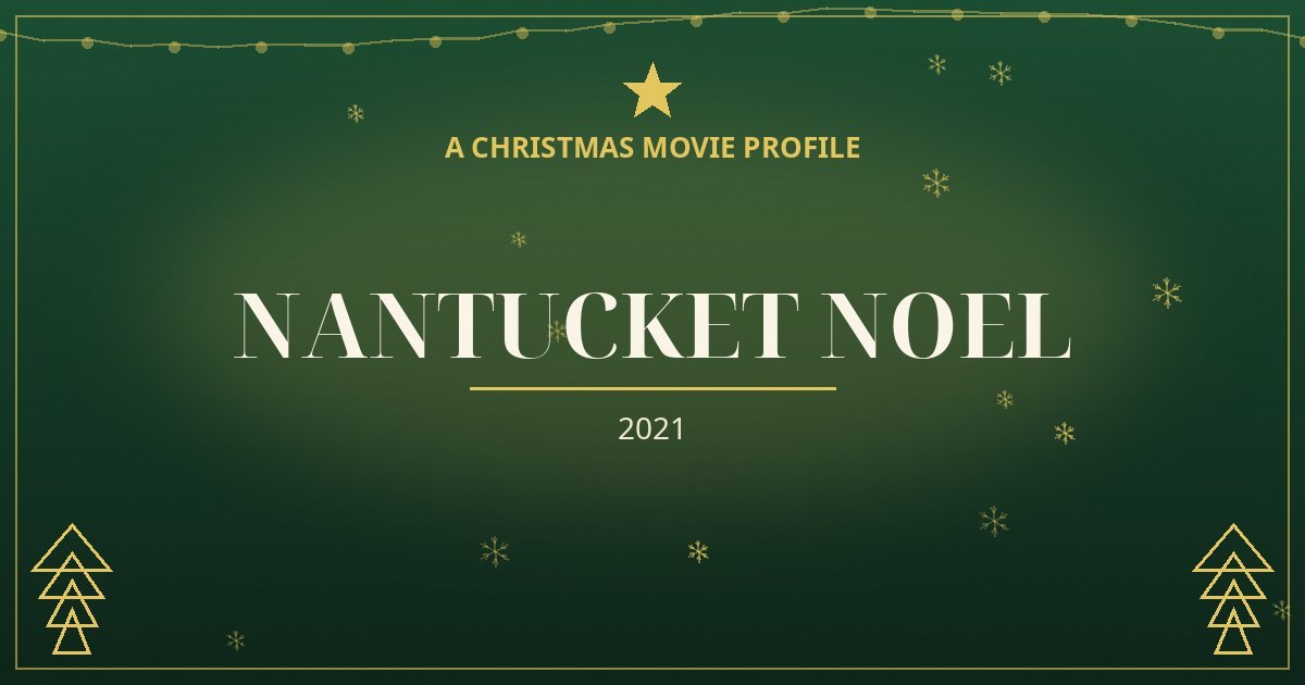 Nantucket Noel — original designed title card art