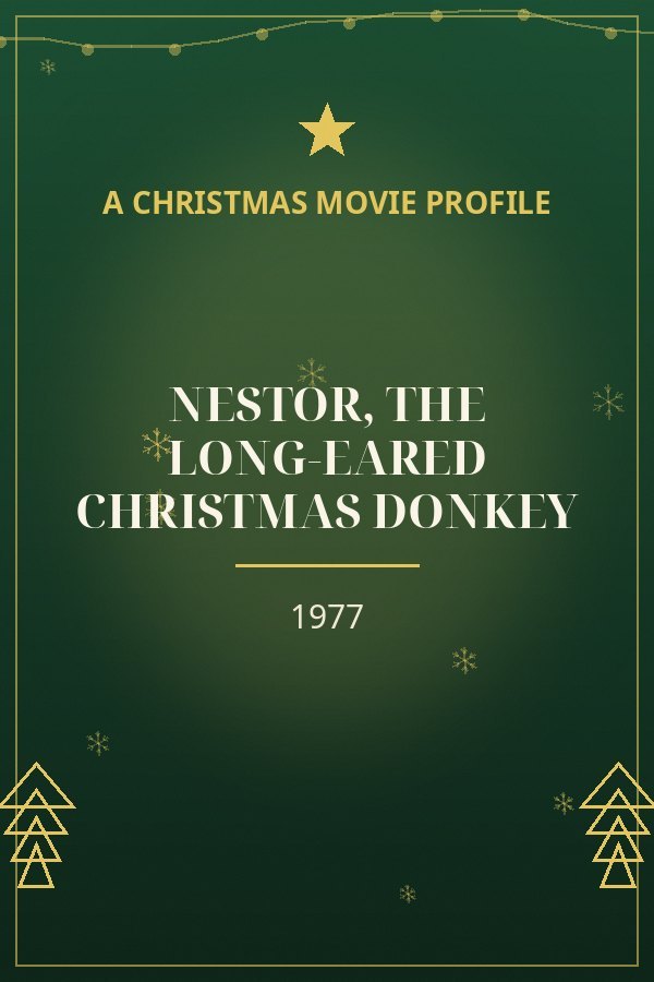 Nestor, the Long-Eared Christmas Donkey — designed title card art