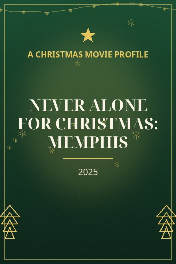 Never Alone for Christmas: Memphis — designed title card art