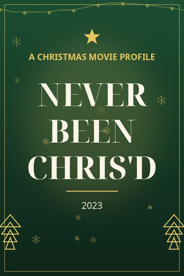Never Been Chris'd — designed title card art