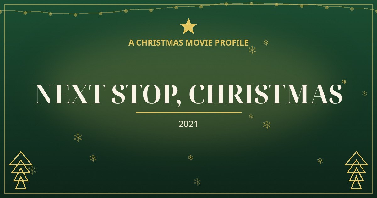 Next Stop, Christmas — original designed title card art