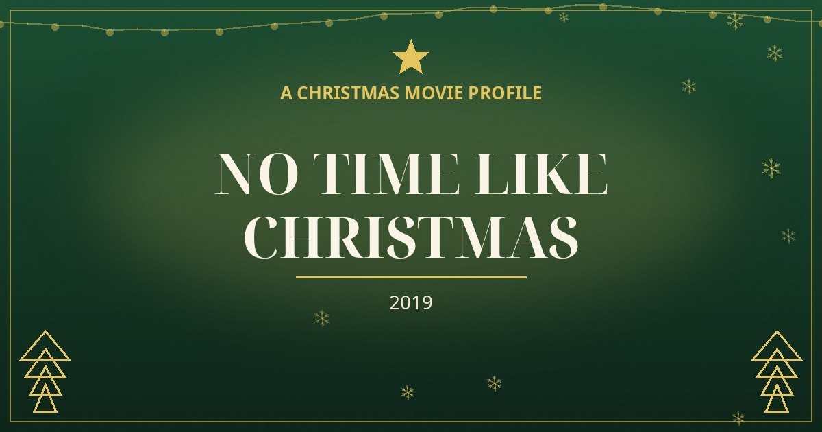 No Time Like Christmas — original designed title card art