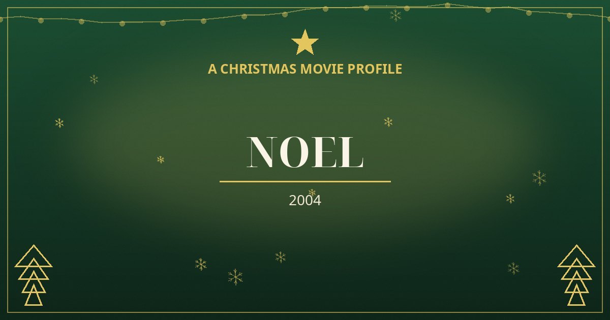 Noel — original designed title card art