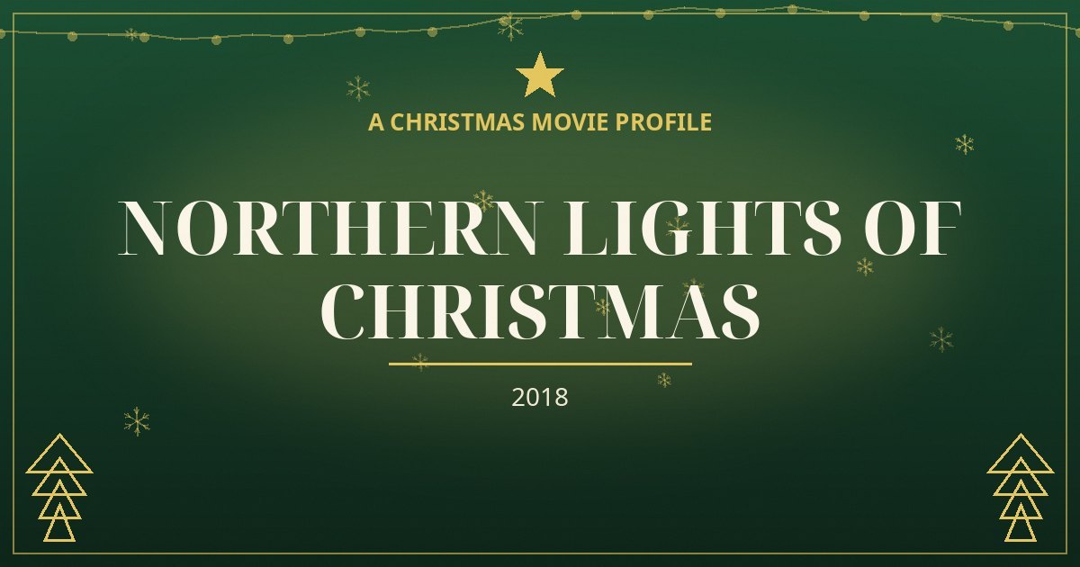 Northern Lights of Christmas — original designed title card art