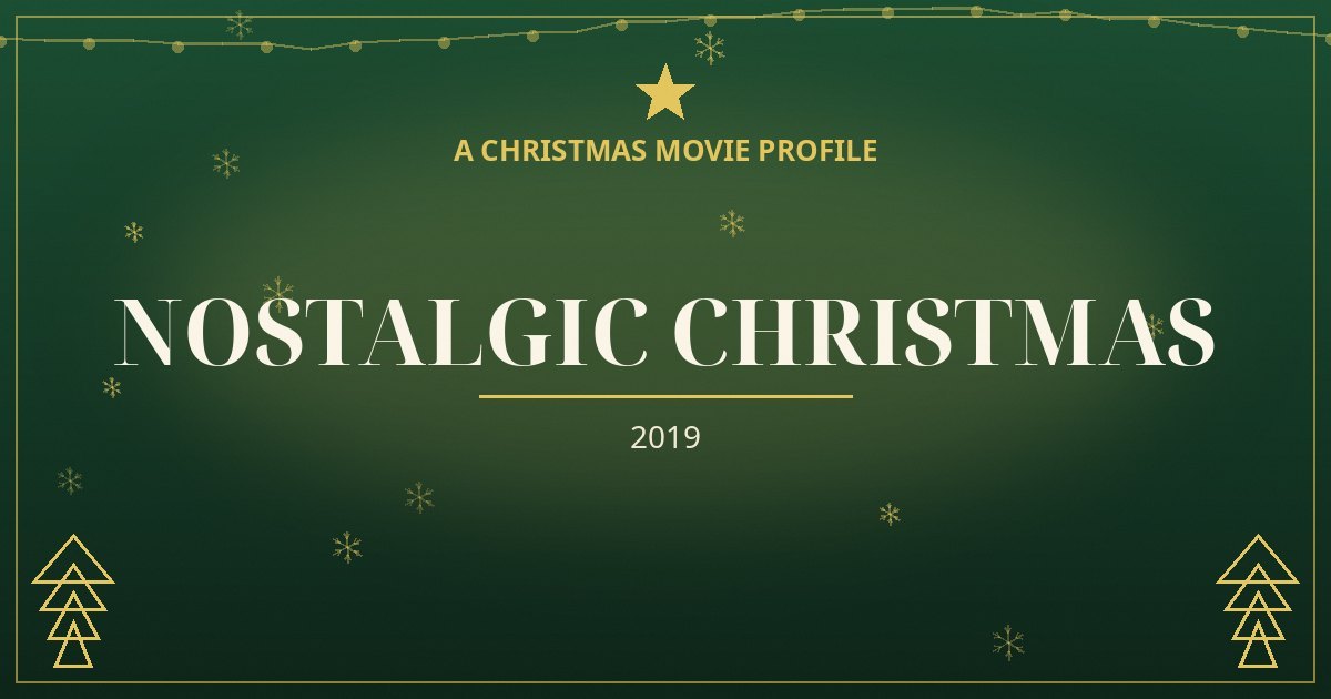 Nostalgic Christmas — original designed title card art