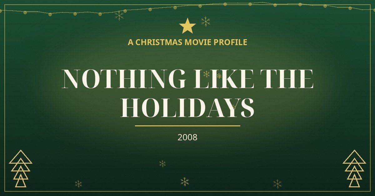 Nothing Like the Holidays — original designed title card art