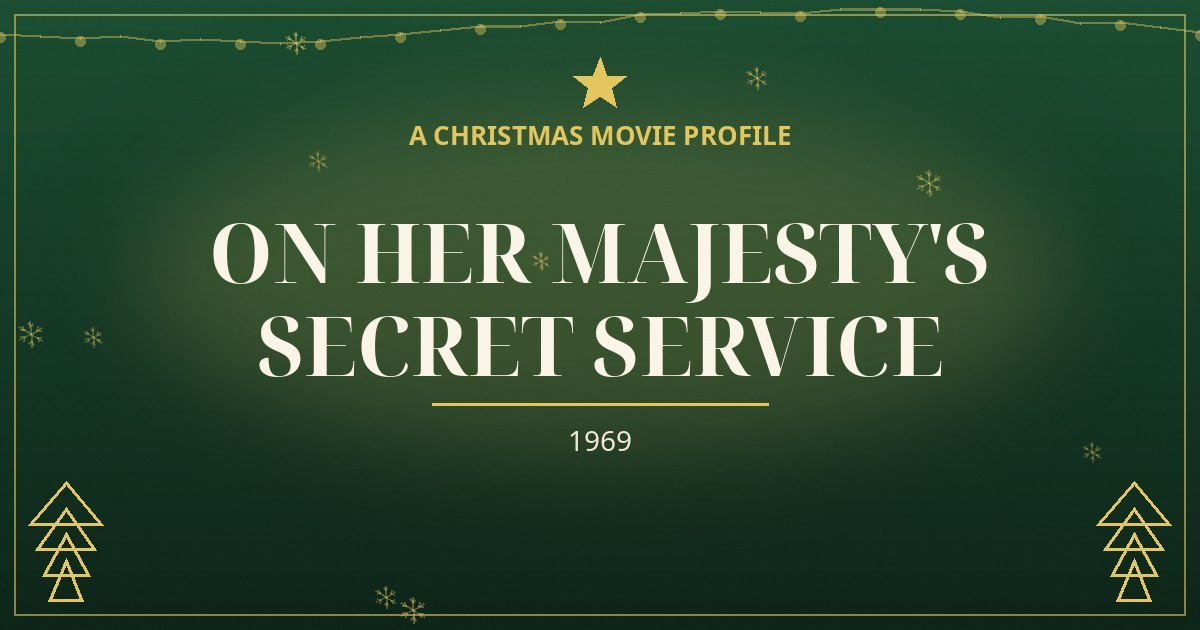 On Her Majesty's Secret Service — original designed title card art