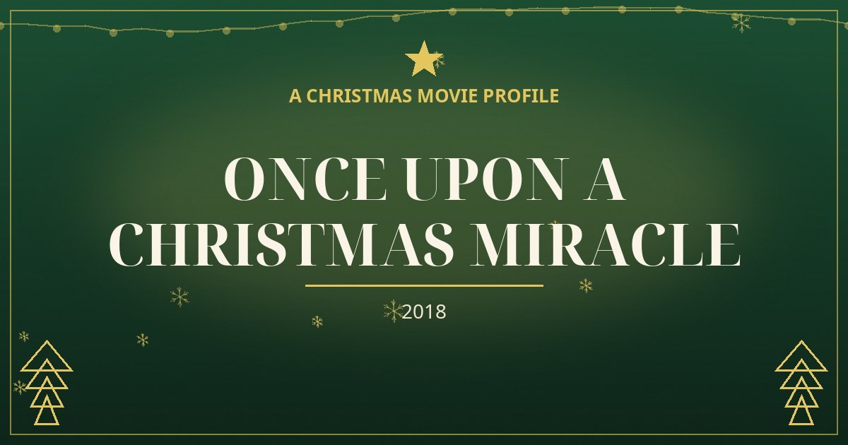 Once Upon a Christmas Miracle — original designed title card art