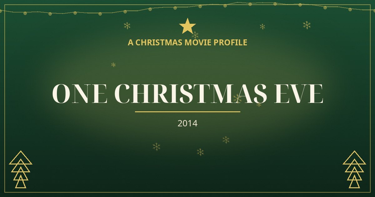 One Christmas Eve — original designed title card art