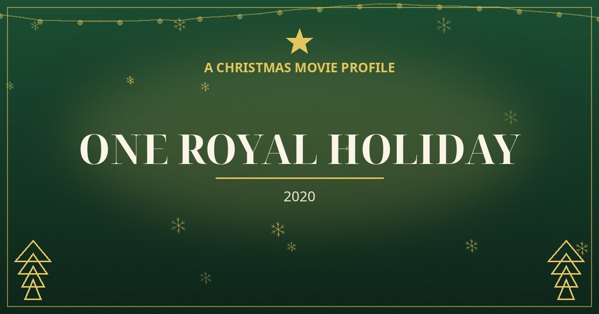 One Royal Holiday — original designed title card art