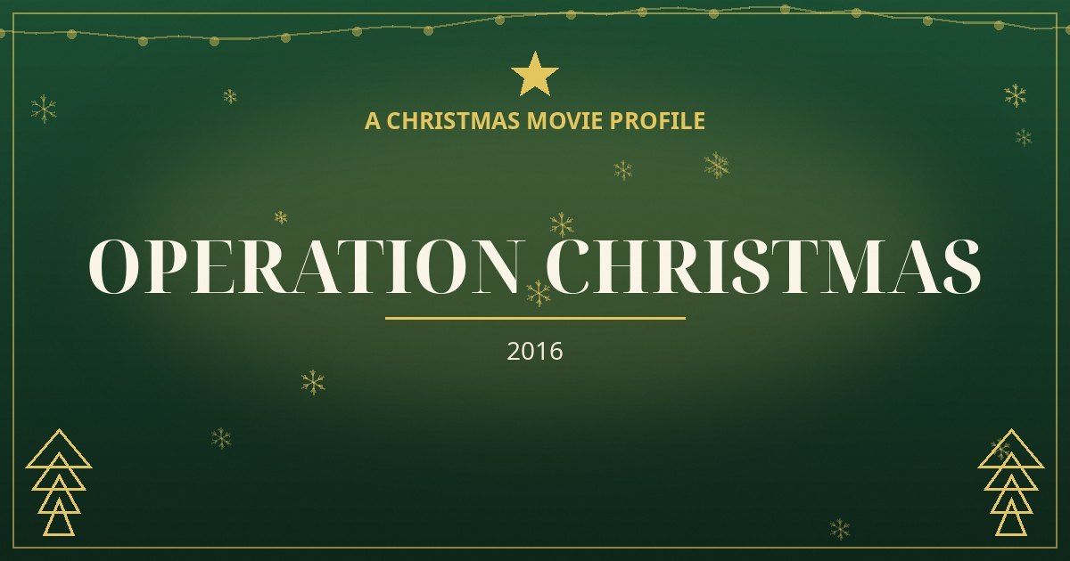 Operation Christmas — original designed title card art