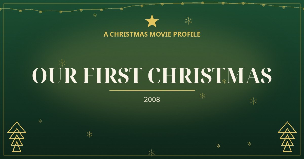 Our First Christmas — original designed title card art