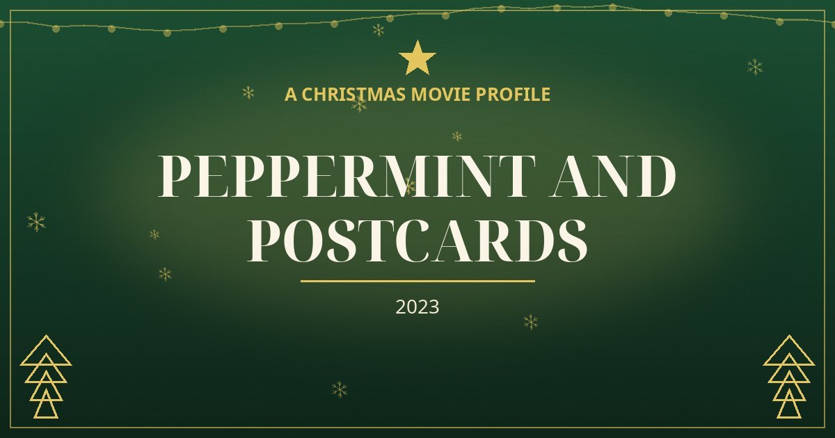 Peppermint and Postcards — original designed title card art