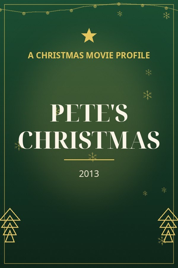 Pete's Christmas — designed title card art