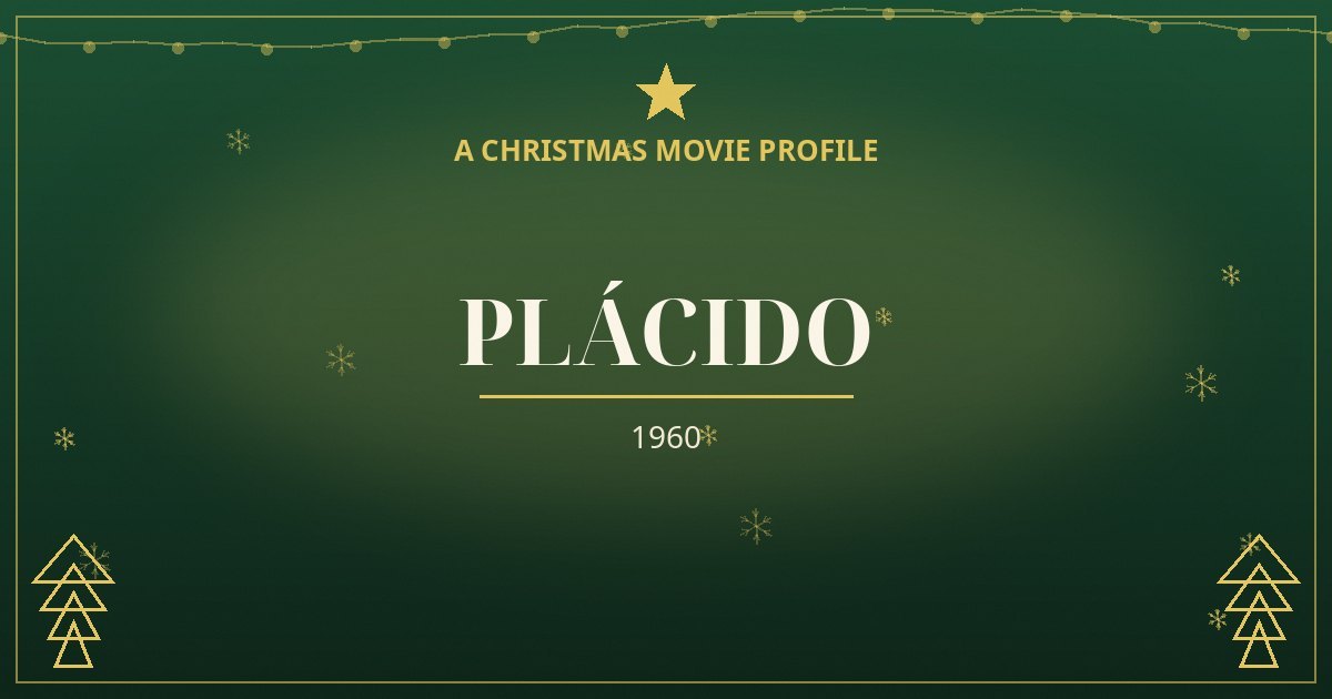 Plácido — original designed title card art
