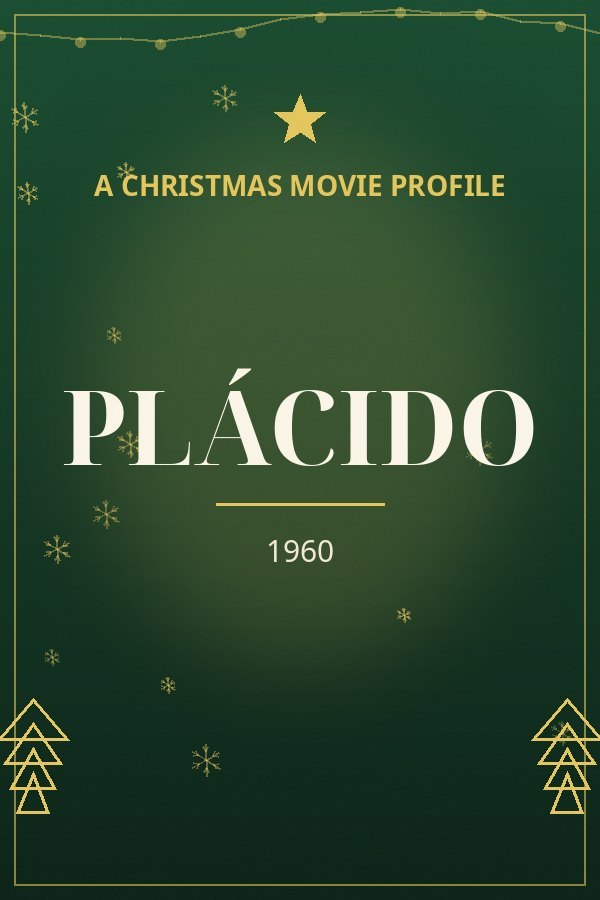 Plácido — designed title card art