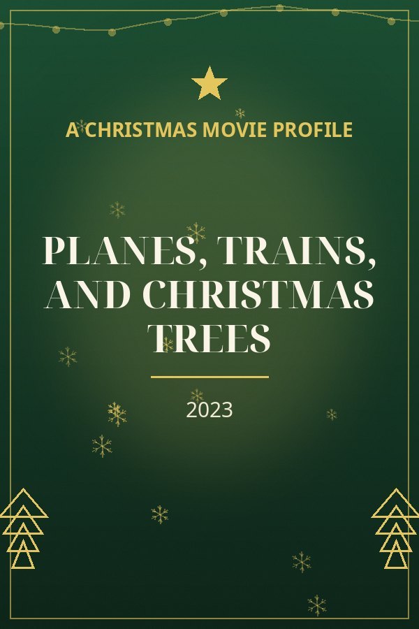 Planes, Trains, and Christmas Trees — designed title card art
