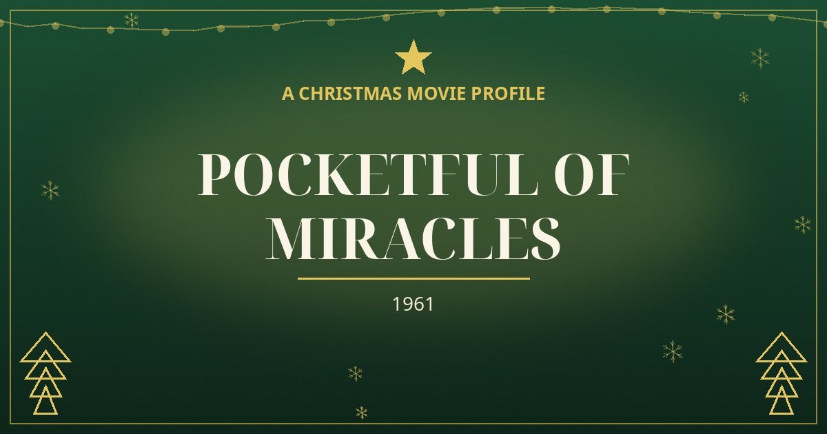 Pocketful of Miracles — original designed title card art