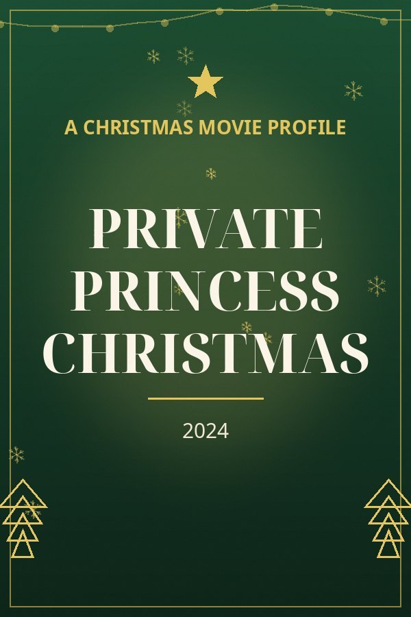 Private Princess Christmas — designed title card art